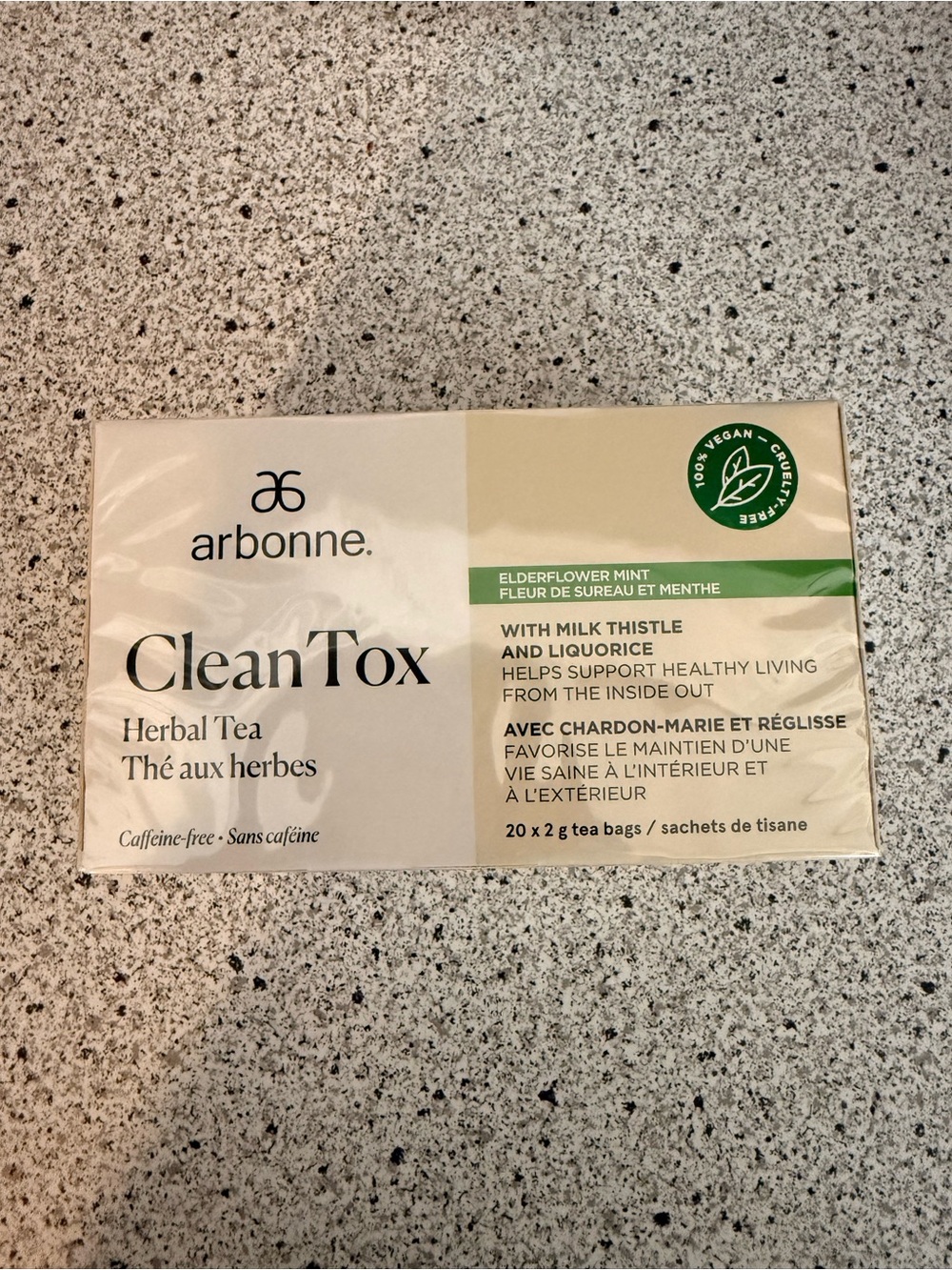 Arbonne CleanTox Herbal Tea - Elderflower Mint